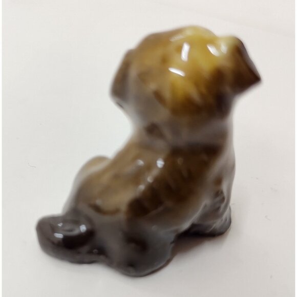 Wade Whimsies Dog Mini Figurine England Vintage Wade Ceramic Animal - Picture 2 of 3